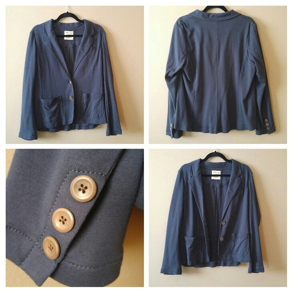 Sonoma jersey knit blazer in navy