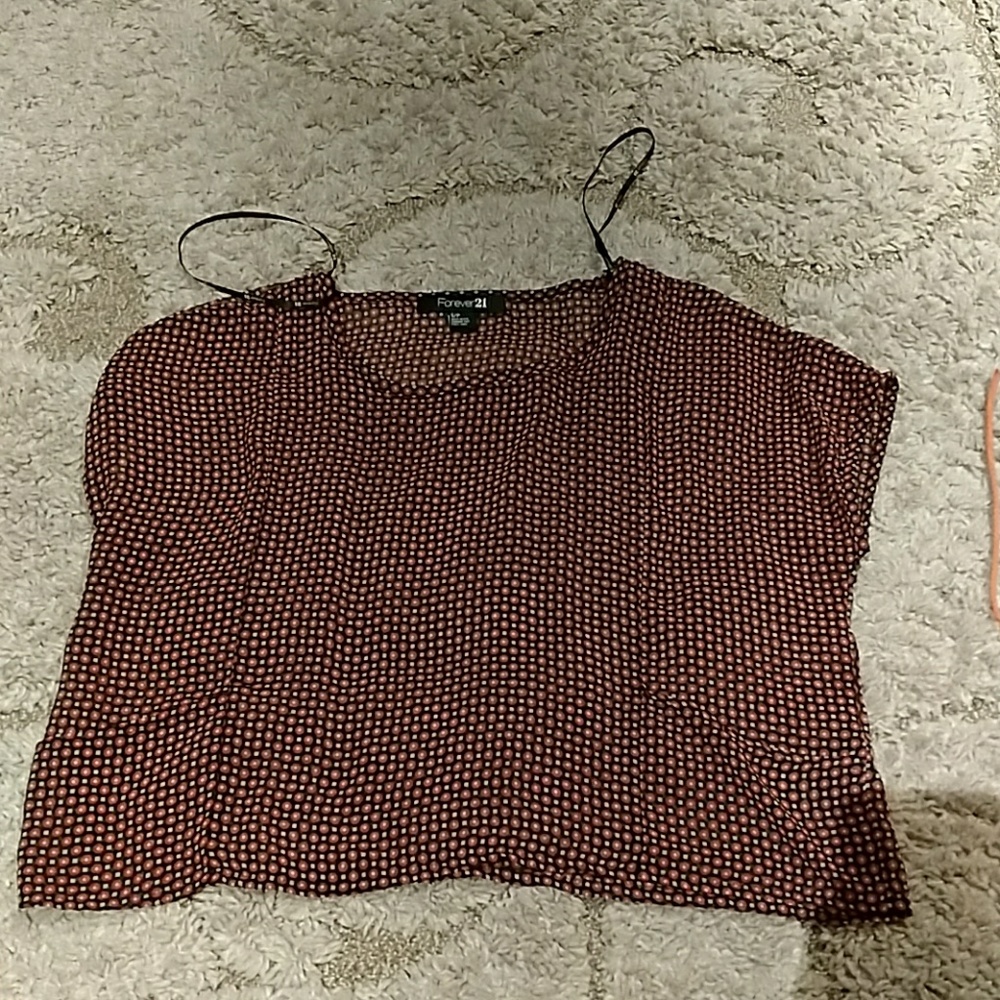 See-through crop top with pockets