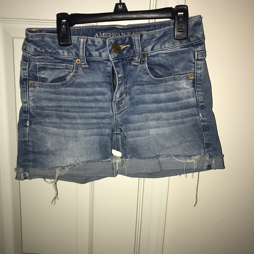 American eagle midi shorts