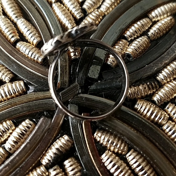 Retro Turquoise/Coral Sterling Silver Ring. - Picture 2 of 6