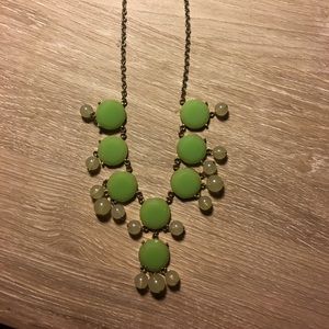 Brilliant Green Statement Necklace