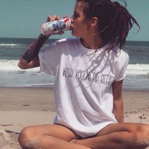 Wish You Were Beer Small Woman's Shirt