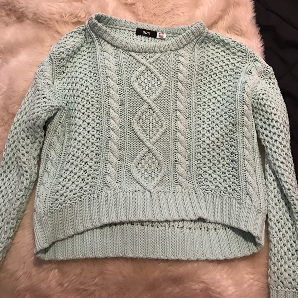 teal bdg sweater from urban outfitters