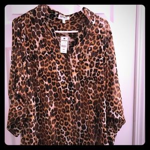 Cheetah print Express blouse