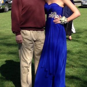 Strapless Blush Prom prom dress