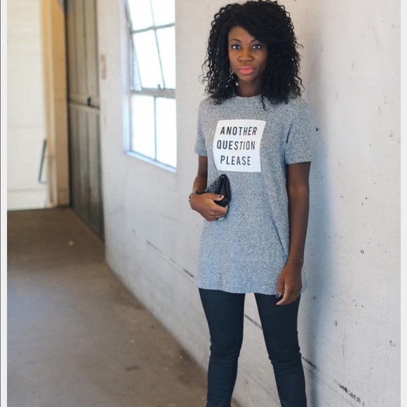 Zara Tops - Zara "Another Question Please" T-shirt