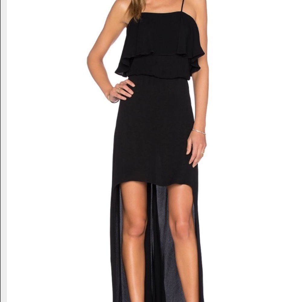 Black maxi, short in front, long in back!
