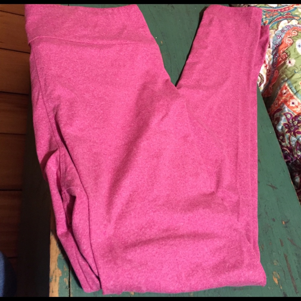 NWOT pink heathered Lularoe leggings