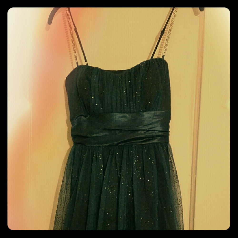 Sparkle Blue Prom Dress