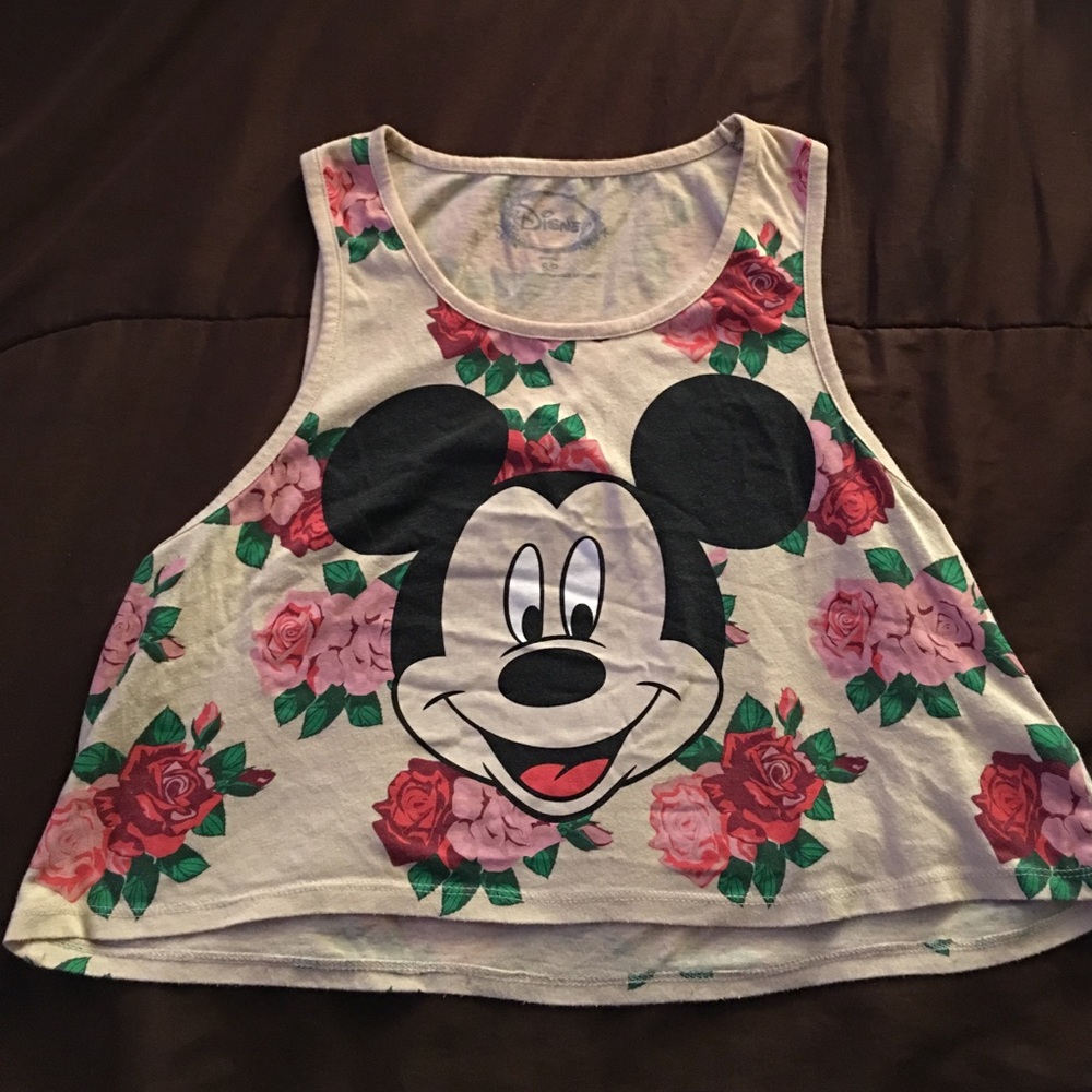 ❣️(2/$4) Sleeves Mickey Mouse Rose Shirt