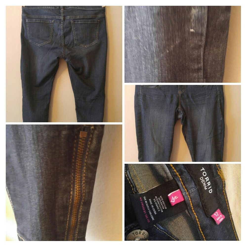 Torrid ankle zip jeggings