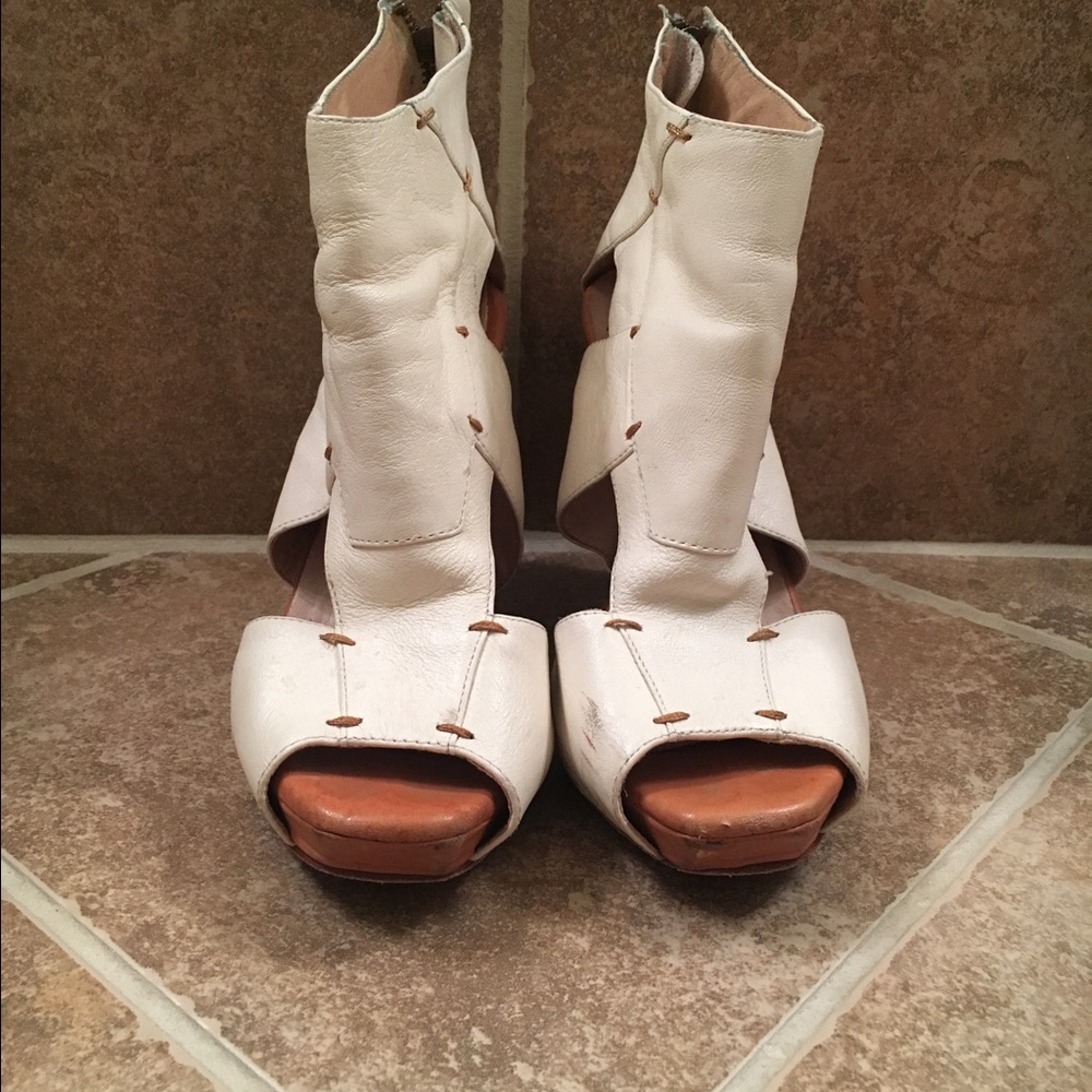 Funky White Sandal Bootie