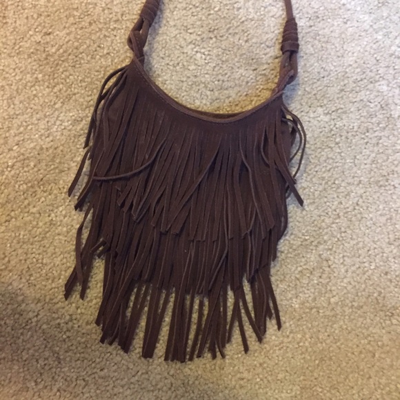 Small brown fringe purse American Eagle Outfitters - Picture 2 of 4