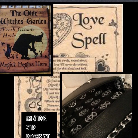 BLACK MAGIC • LEATHER CROSS BODY PURSE - Picture 6 of 8