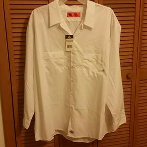 *SALE* Men's white linen shirt, 5X, NWT