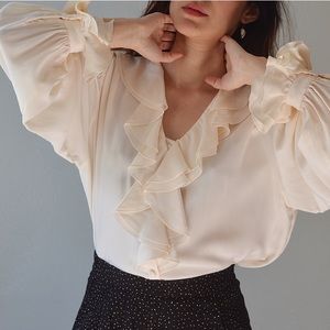 Vintage Poet Silk Blouse