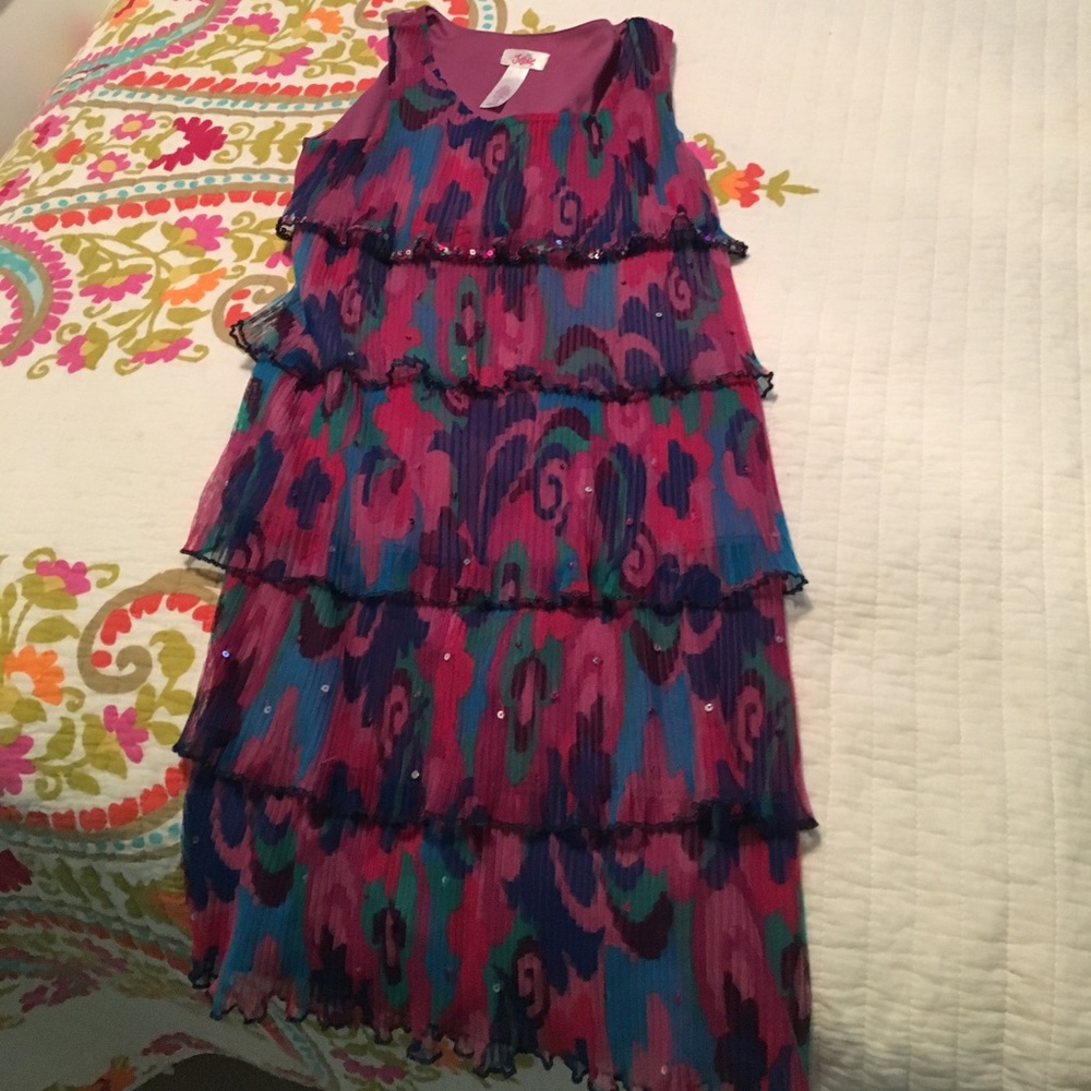 Layered purple dress