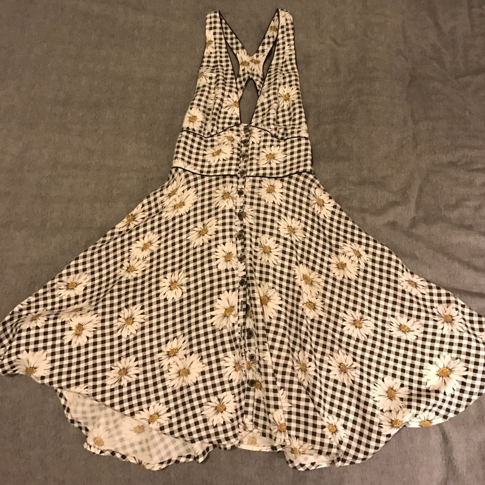 Cooperative Daisy Checkered Sun Dress