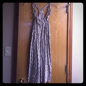 Summer cotton t-back dress