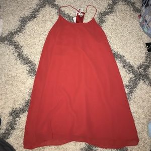 Red cocktail dress