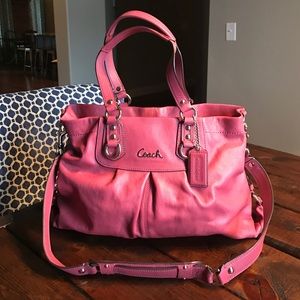 Coach Ashley Leather Carryall in Ginger Beet