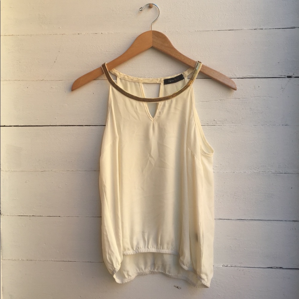 Gorgeous Gold neckline blouse