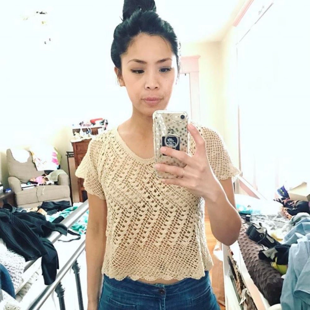 Vintage crocheted top from Thailand