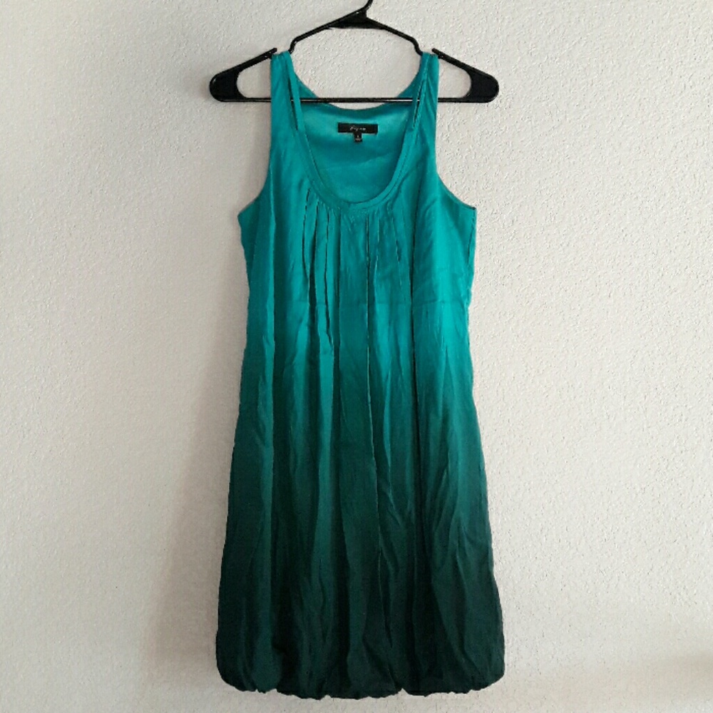 Express Green Ombre Dress