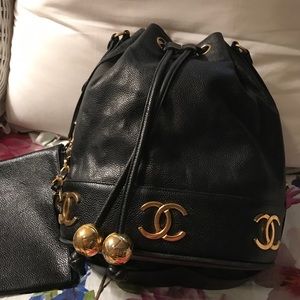 Vintage Chanel bucket bag!