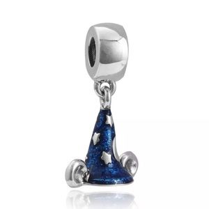 New Disney Magic Hat Dangle Charm Tibetan Silver