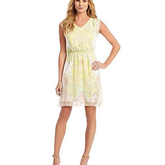 ANTONIO MELANI Dresses & Skirts - Antonio Melani Paisley Dress Sleeveless Blouson