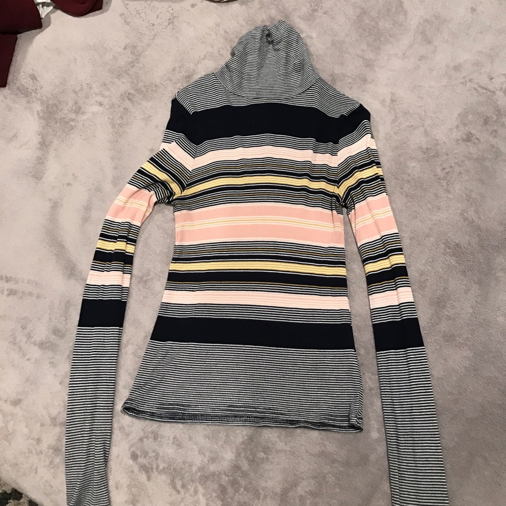 2 long sleeved striped shirts