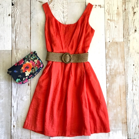 Nine West Dresses & Skirts - Nine West Belted Burnout Fit & Flare Belted Dress