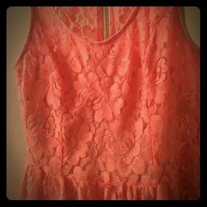 A peach summer dress