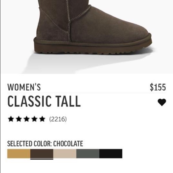 UGGS Size 9 Women's Classic Tall Dark Brown - Picture 6 of 6