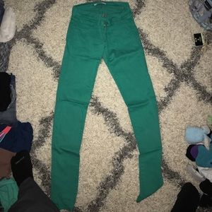 Green Skinny Jeans