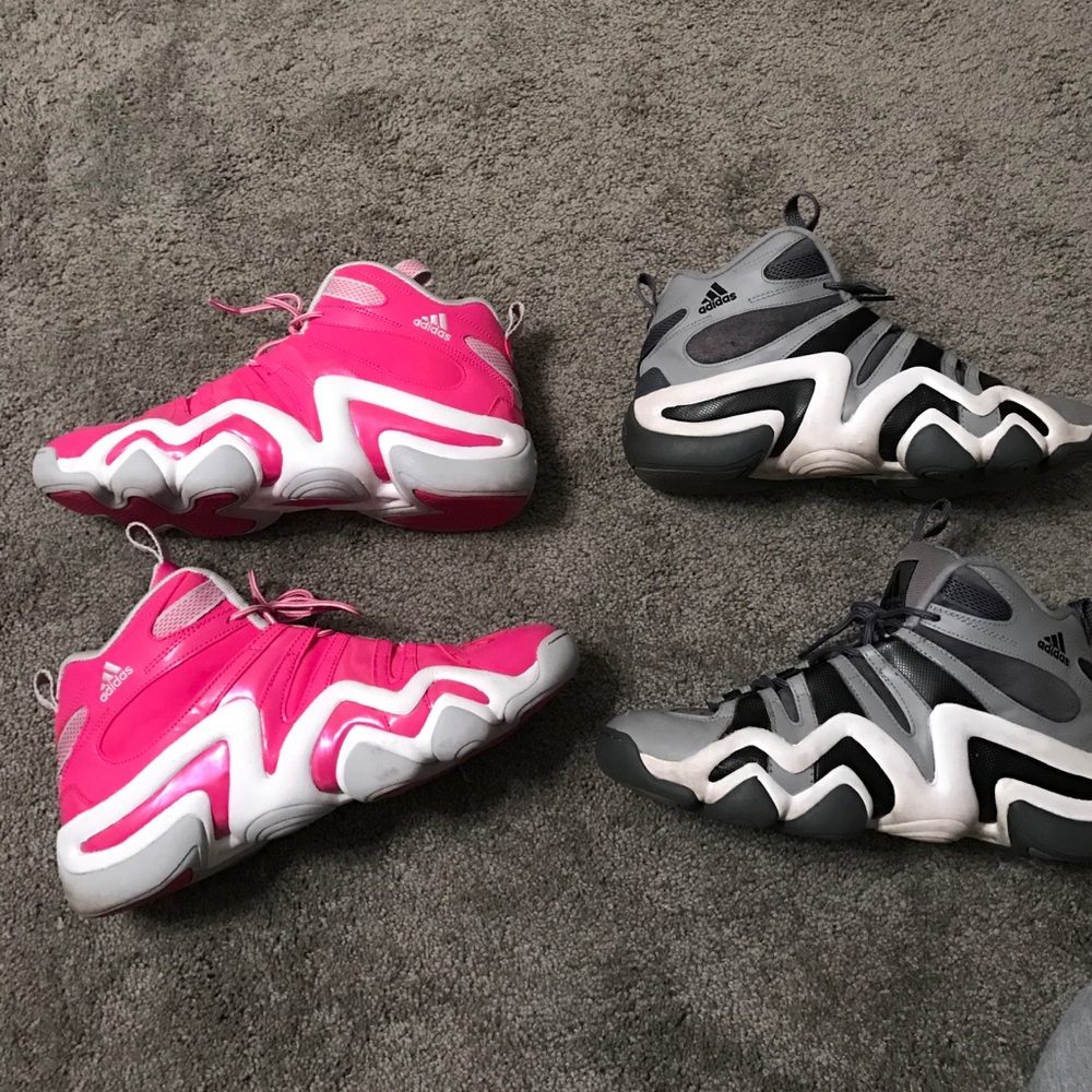 2 pairs of adidas Crazy 8s