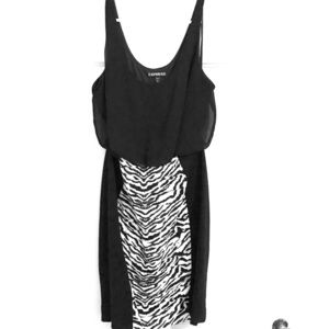 Express semi formal fitted dress size xs
