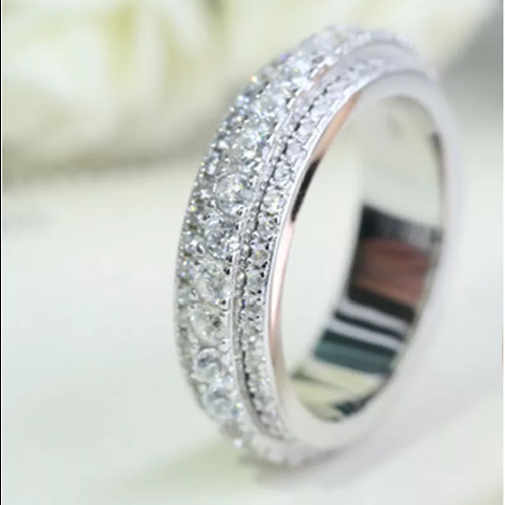 New engagement wedding eternity ring