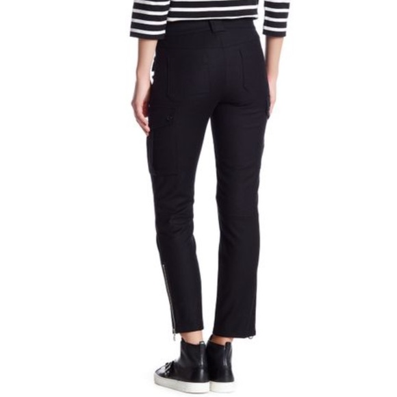 Marc Jacobs New Black MOTO Rockstar Zipper Pants 4 NWT! $400 Stretch rockabilly - Picture 2 of 4