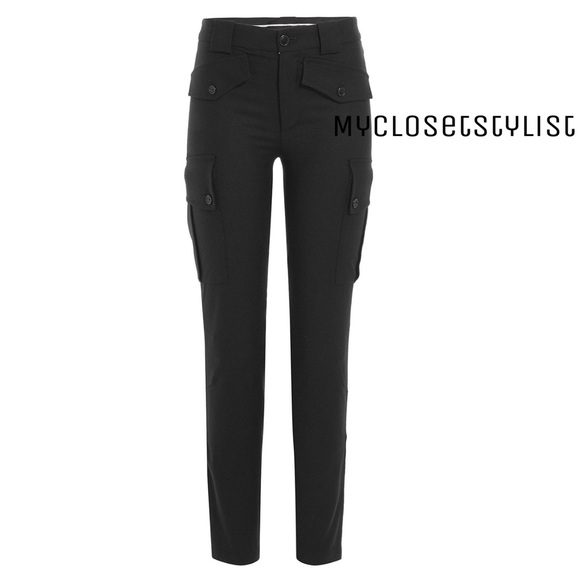 Marc Jacobs New Black MOTO Rockstar Zipper Pants 4 NWT! $400 Stretch rockabilly - Picture 3 of 4