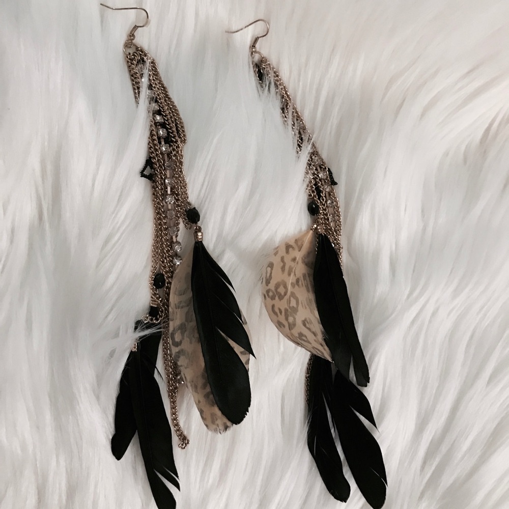 Feather earrings