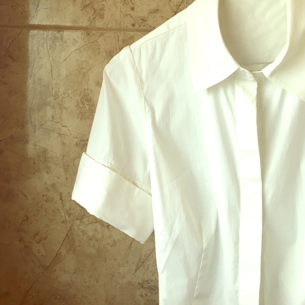 Ann Taylor Lovely White Button Down