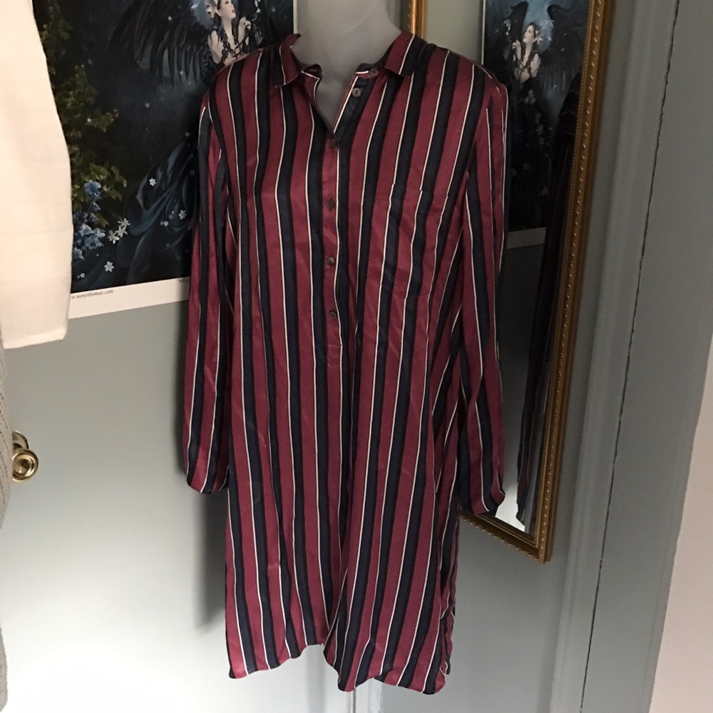 Madison Scotch Stripe High Low Dress Pop Odysesy