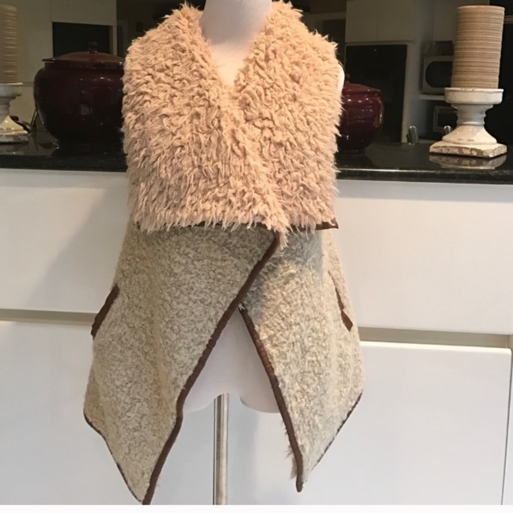 Anthropologie Staring Wool Vest
