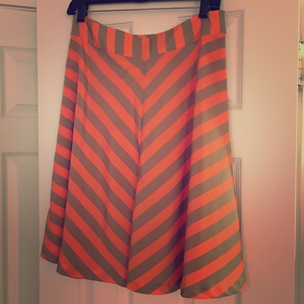 Chevron Stripe Skirt