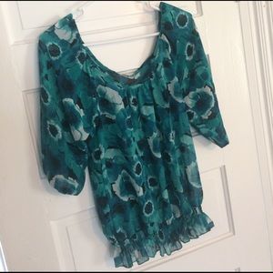 ⭐️Blue flowered blouse⭐️