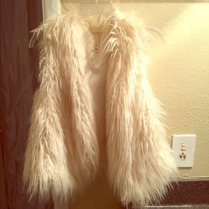 Faux fur vest