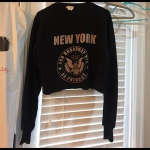 John Galt Brandy Melville cropped sweatshirt