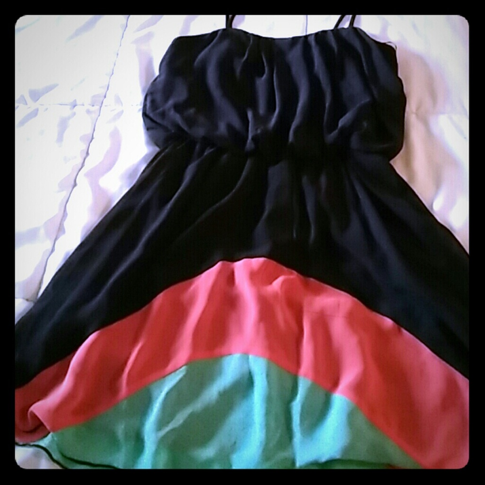 Navy dress w/straps